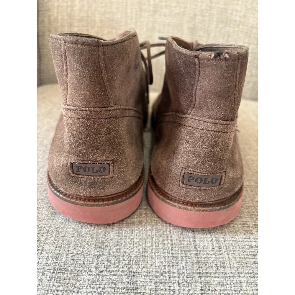 Polo By Ralph Lauren Brown Suede Chukka Boots Sz 12D